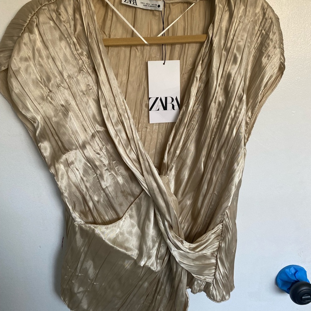 Gold Zara Top